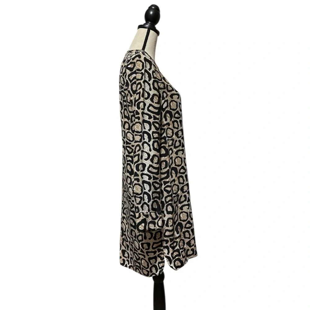 Equipment Owen Leopard Snake Print Silk Mini Dress Sz. Medium